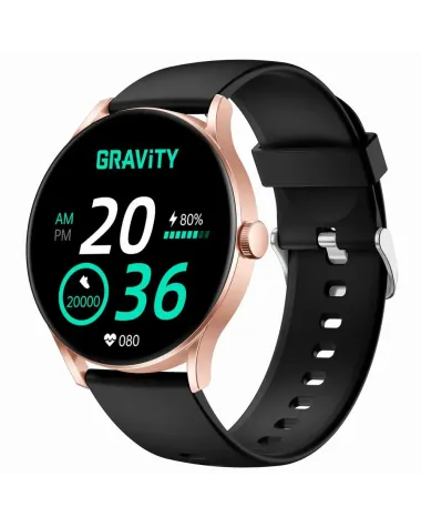 SMARTWATCH UNISEX GRAVITY GT2-2 PRO - AMOLED, WŁASNE TARCZE (sg040b)