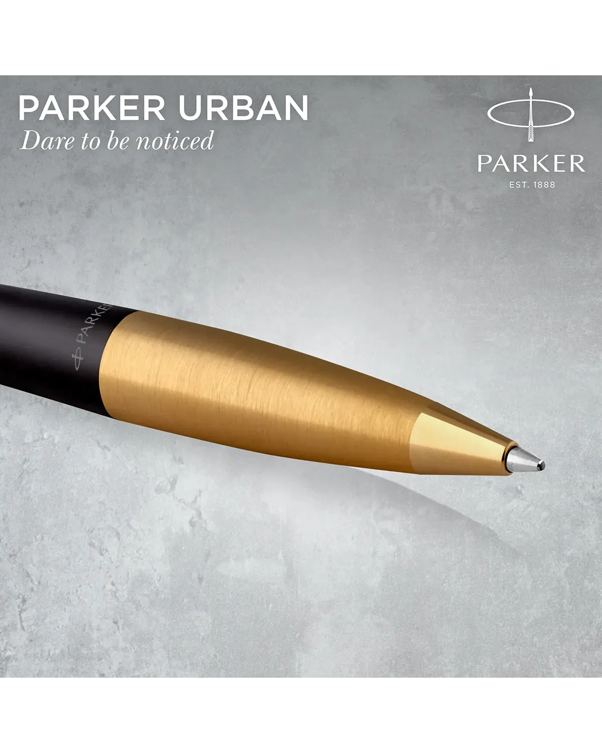 Długopis Parker Urban Czarny Matowy GT w Pudełku z Etui (2143640/13)