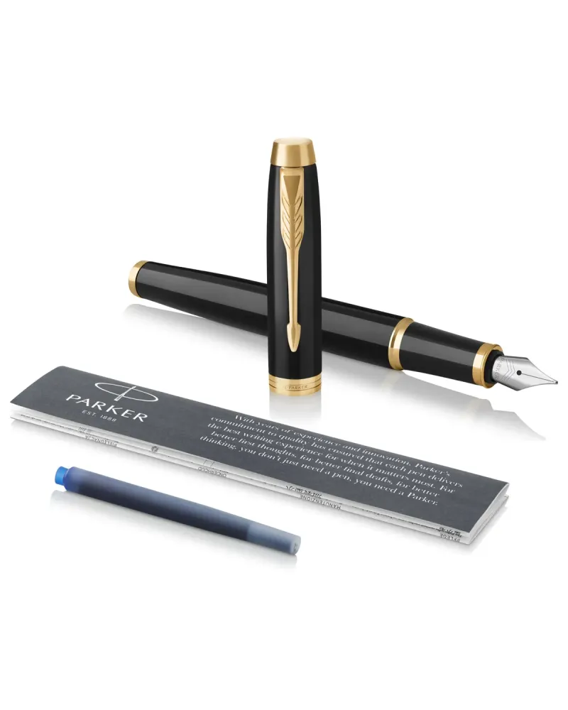 Pióro wieczne Parker IM Czarne GT w Pudełku z Etui (1931652/12)