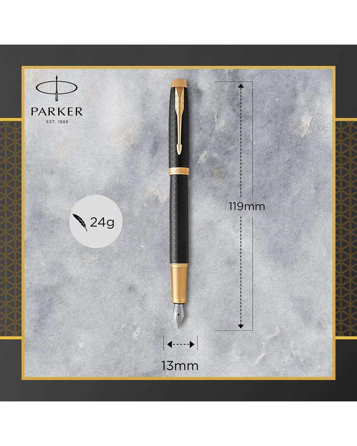 Długopis + Pióro Parker IM Premium Czarny GT (1931667/2) Długopis + Pióro Parker IM Premium Czarny GT (1931667/2)