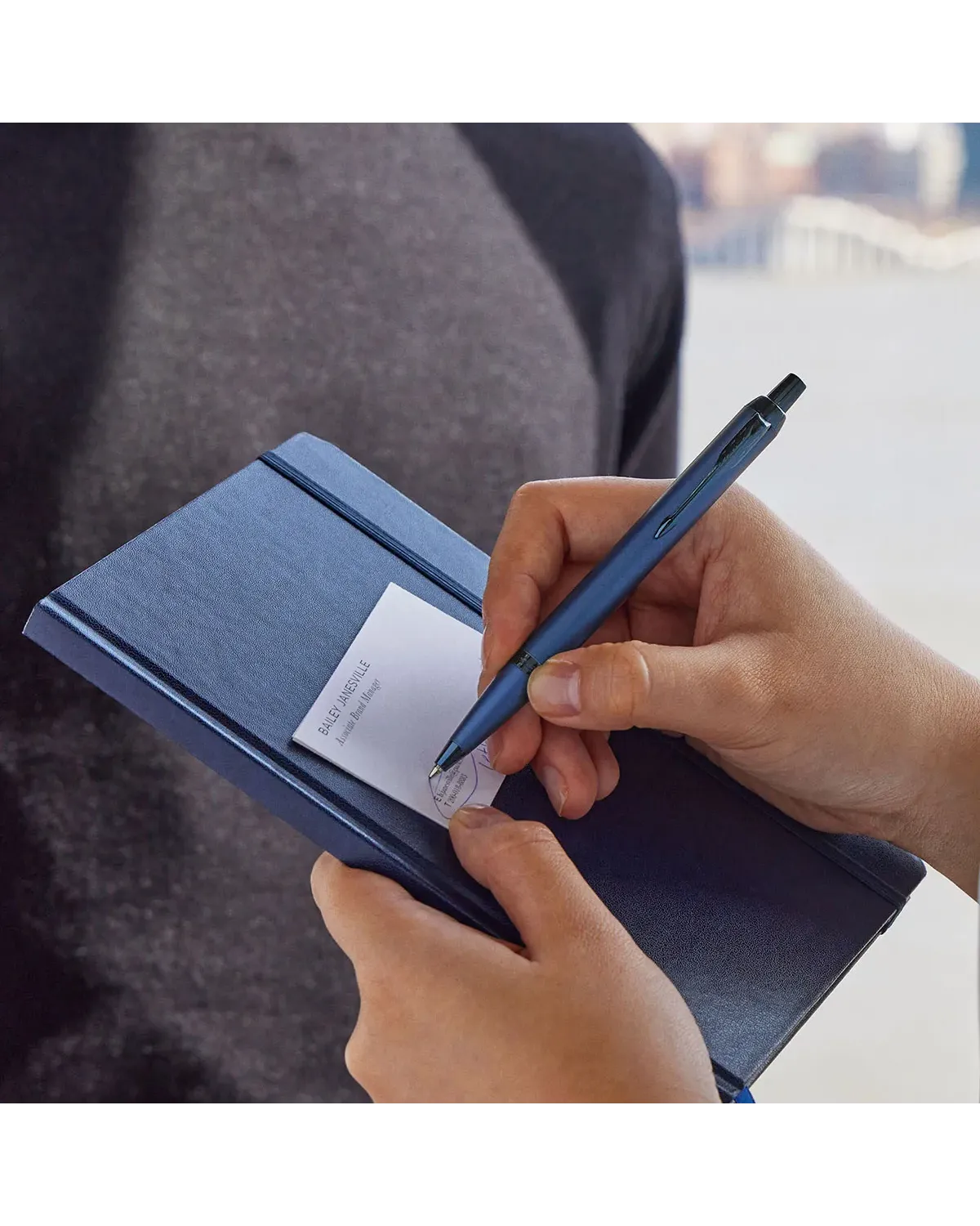 Długopis + Pióro Parker IM Professionals Monochrome Blue (2172966/1)