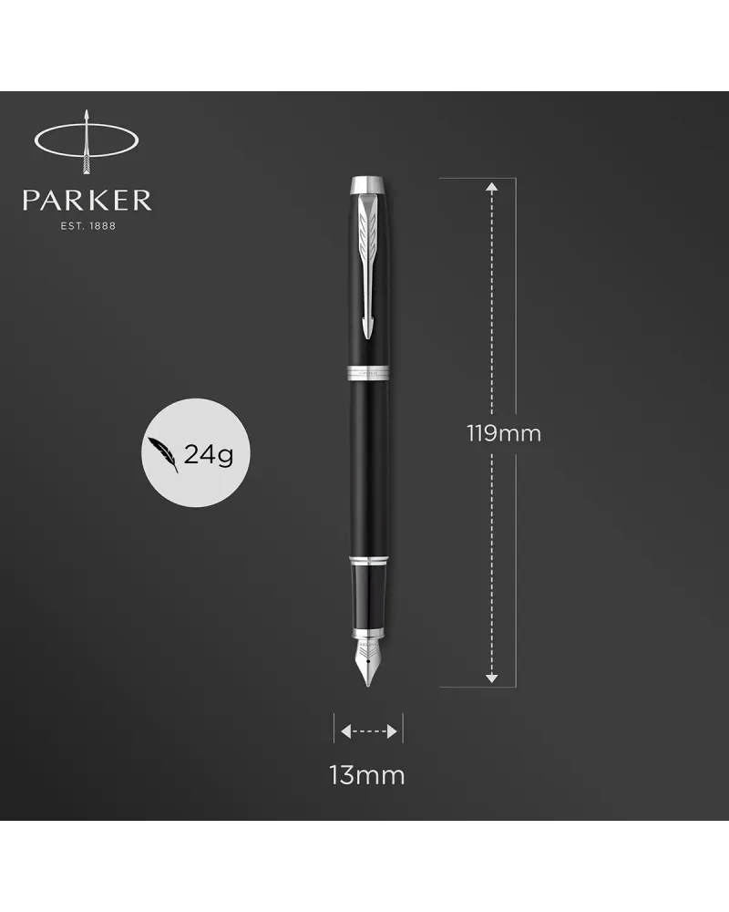 Długopis i Pióro Parker IM Czarny Matowy CT w Pudełku z Grawerem (2143632/3) Długopis i Pióro Parker IM Czarny Matowy CT w Pudełku z Grawerem (2143632/3)