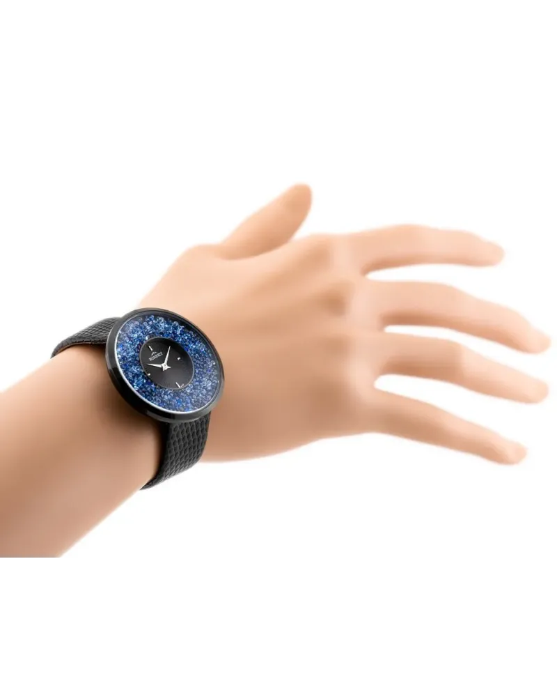 ZEGAREK DAMSKI BISSET BSAE04 - black/blue (zb541e)