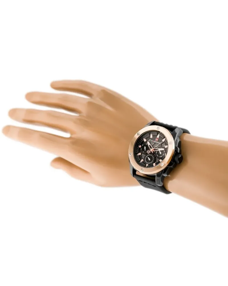 ZEGAREK MĘSKI NAVIFORCE - NF9116 (zn057b) - black/rosegold ZEGAREK MĘSKI NAVIFORCE - NF9116 (zn057b) - black/rosegold