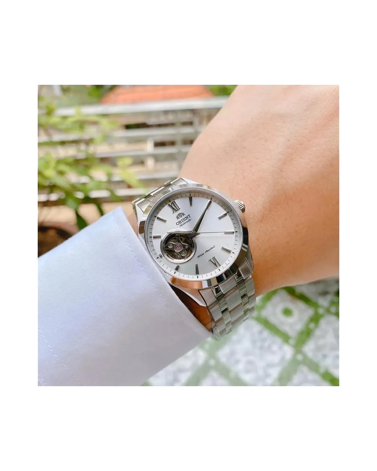 Zegarek Męski Orient Contemporary Open Heart FAG03001W0 + BOX