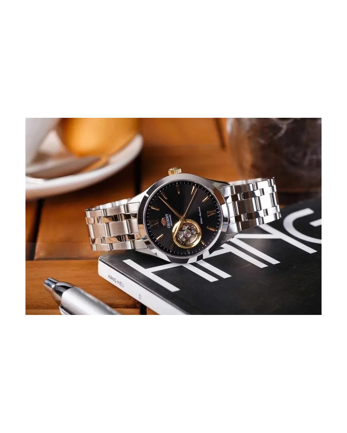 Zegarek Męski Orient Open Heart FAG03002B0 + BOX