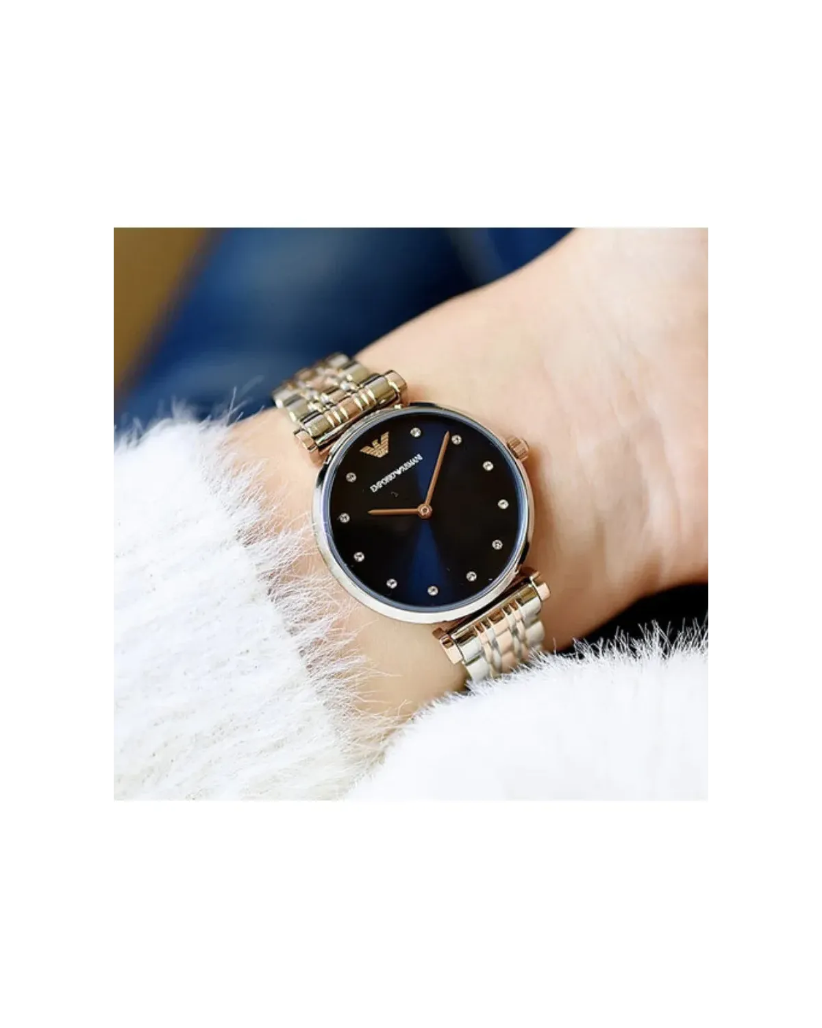 ZEGAREK DAMSKI EMPORIO ARMANI AR11092 - Gianni T-bar + BOX