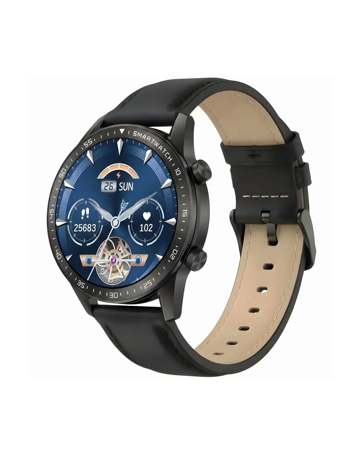 SMARTWATCH MĘSKI GRAVITY GT10-2 - AMOLED, DODATKOWY PASEK (sg046b)