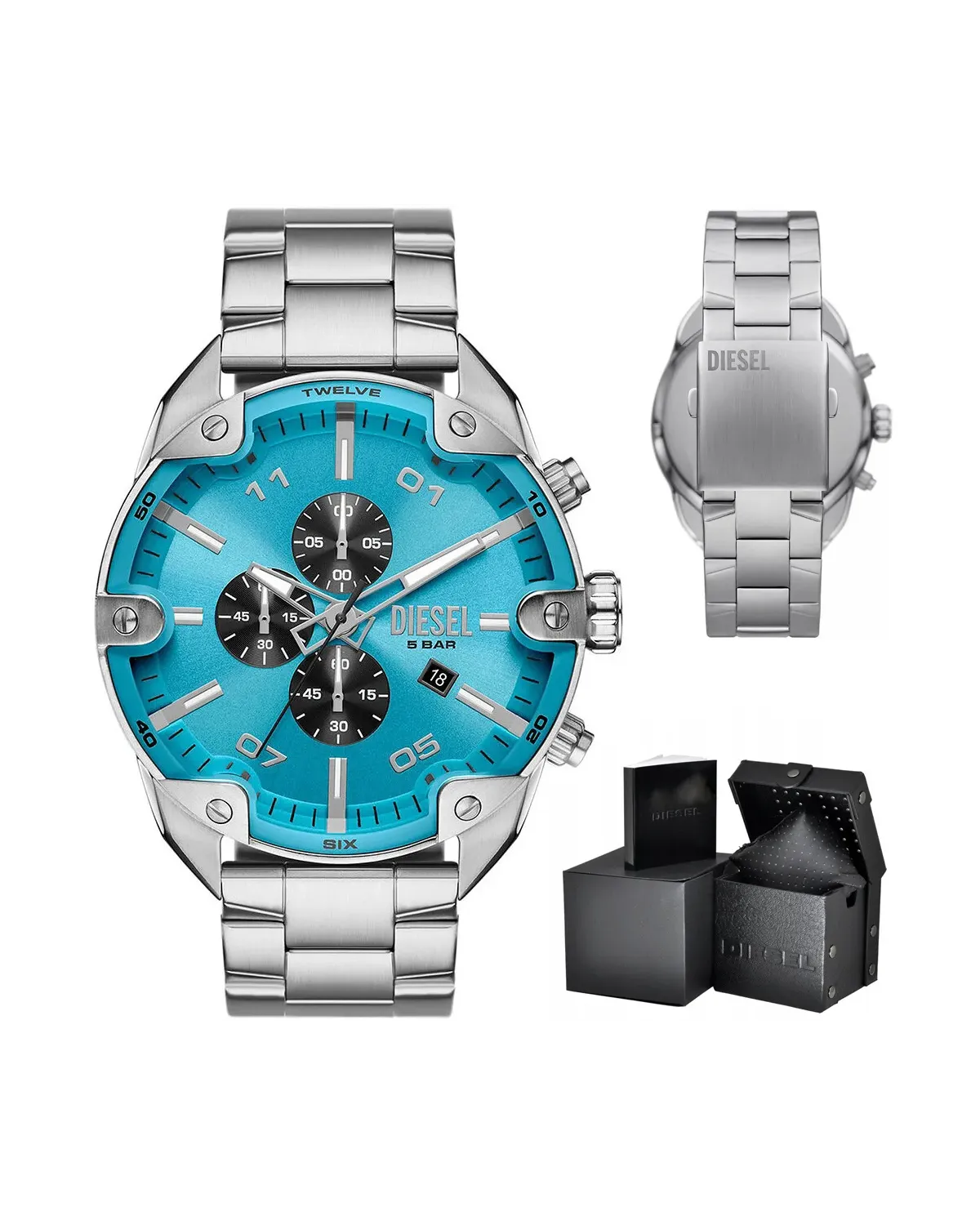 ZEGAREK MĘSKI DIESEL Spiked Chronograph DZ4655 + BOX ZEGAREK MĘSKI DIESEL Spiked Chronograph DZ4655 + BOX