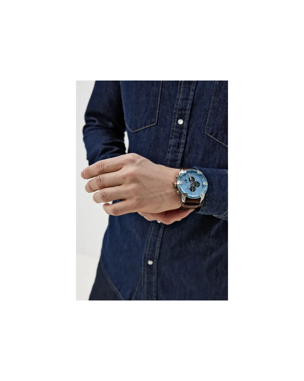 ZEGAREK MĘSKI DIESEL Spiked Chronograph DZ4606 + BOX ZEGAREK MĘSKI DIESEL Spiked Chronograph DZ4606 + BOX