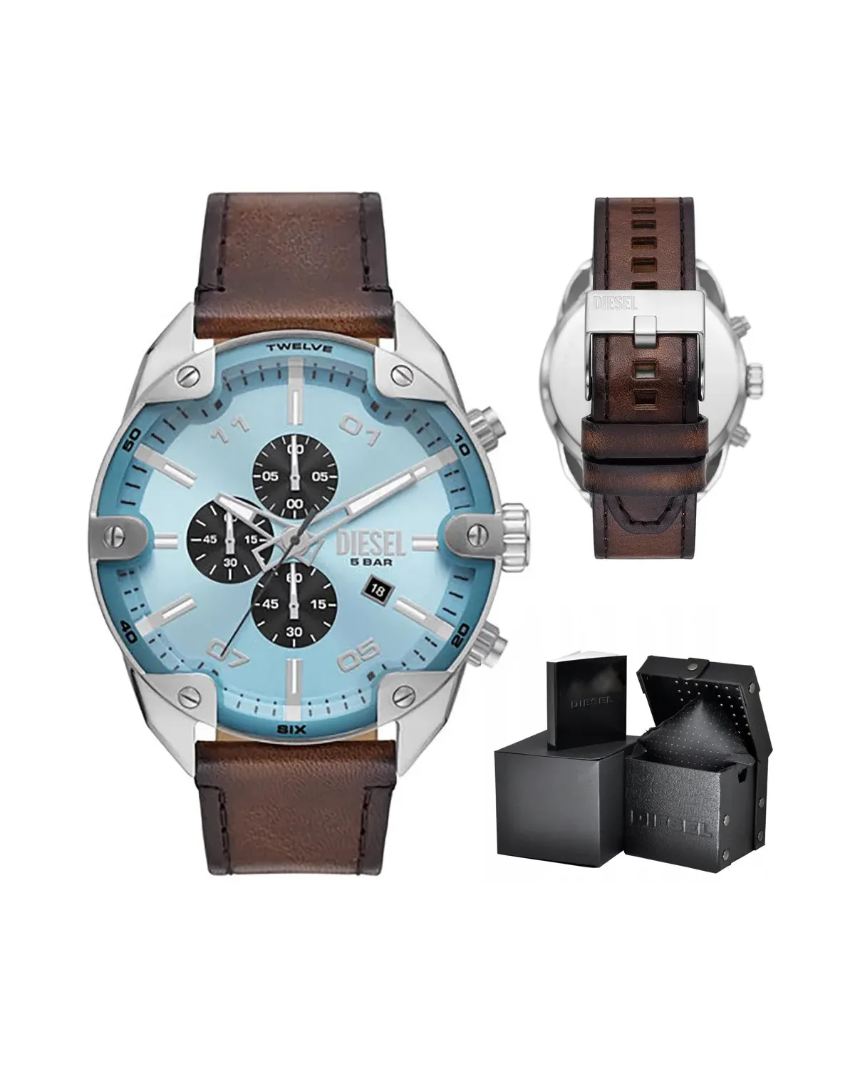 ZEGAREK MĘSKI DIESEL Spiked Chronograph DZ4606 + BOX ZEGAREK MĘSKI DIESEL Spiked Chronograph DZ4606 + BOX