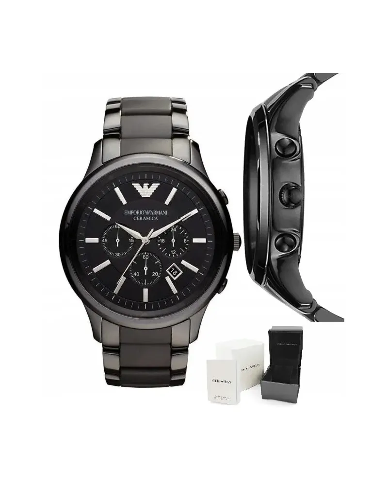 ZEGAREK MĘSKI EMPORIO ARMANI AR1451 - CERAMICA + BOX