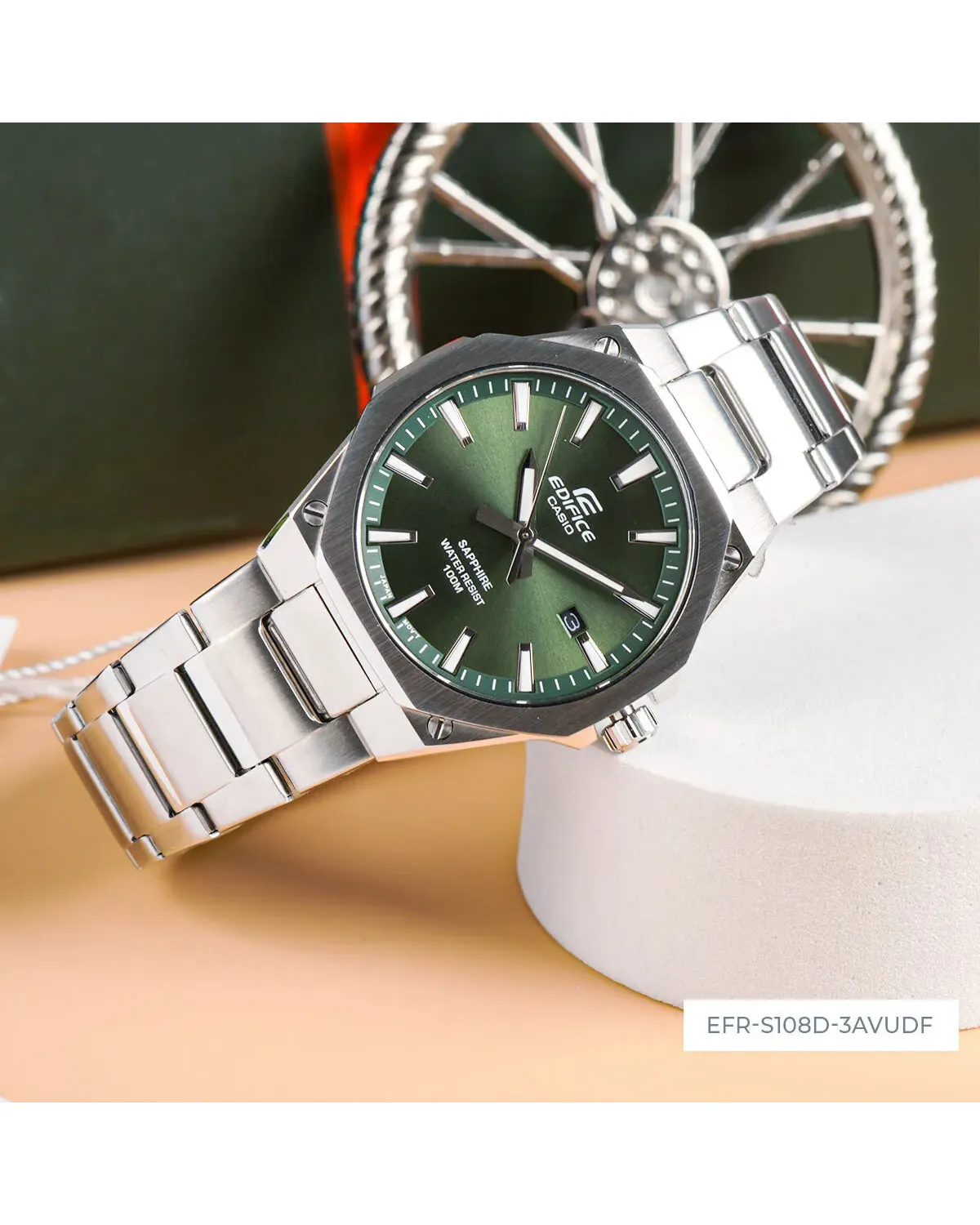 Zegarek Męski Casio EFR-S108D-3A Edifice Classic Sapphire + BOX Zegarek Męski Casio EFR-S108D-3A Edifice Classic Sapphire + BOX
