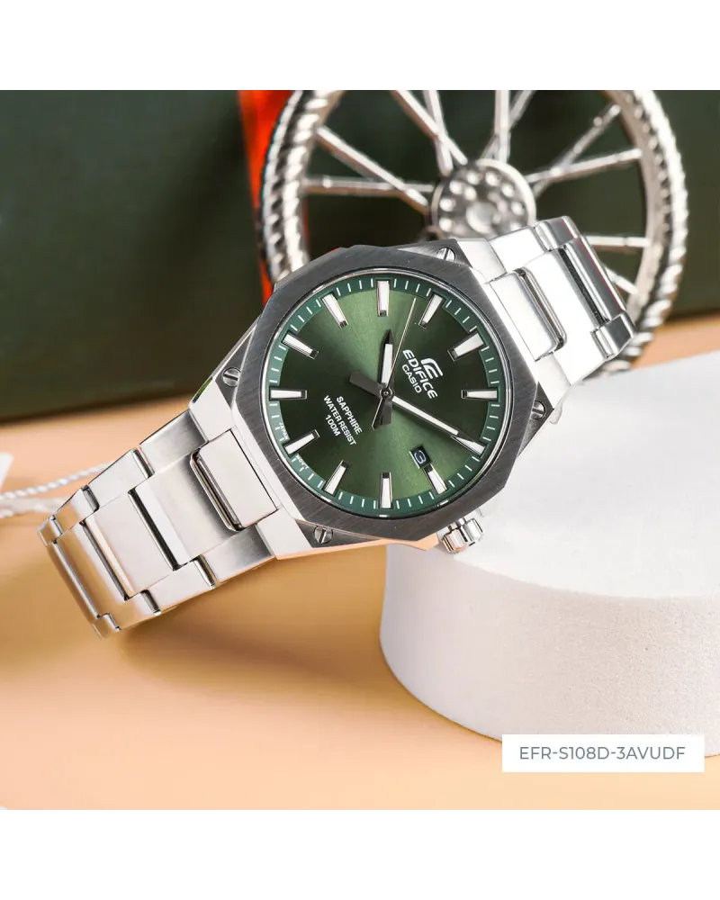 Zegarek Męski Casio EFR-S108D-3A Edifice Classic Sapphire + BOX Zegarek Męski Casio EFR-S108D-3A Edifice Classic Sapphire + BOX