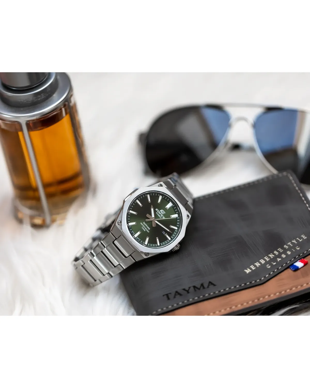 Zegarek Męski Casio EFR-S108D-3A Edifice Classic Sapphire + BOX Zegarek Męski Casio EFR-S108D-3A Edifice Classic Sapphire + BOX
