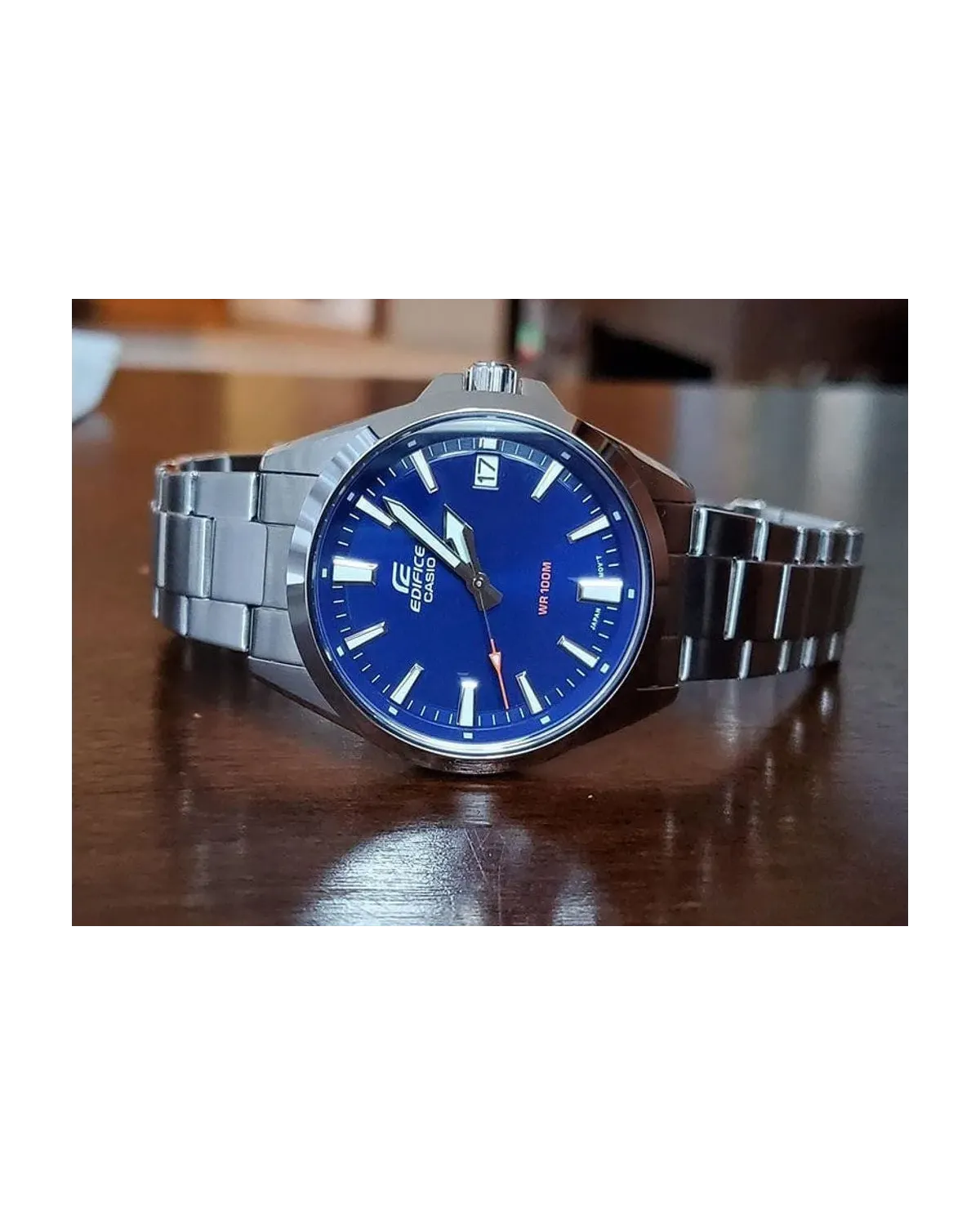 Zegarek Męski Casio Edifice EFV-100D-2AVUEF + BOX Zegarek Męski Casio Edifice EFV-100D-2AVUEF + BOX