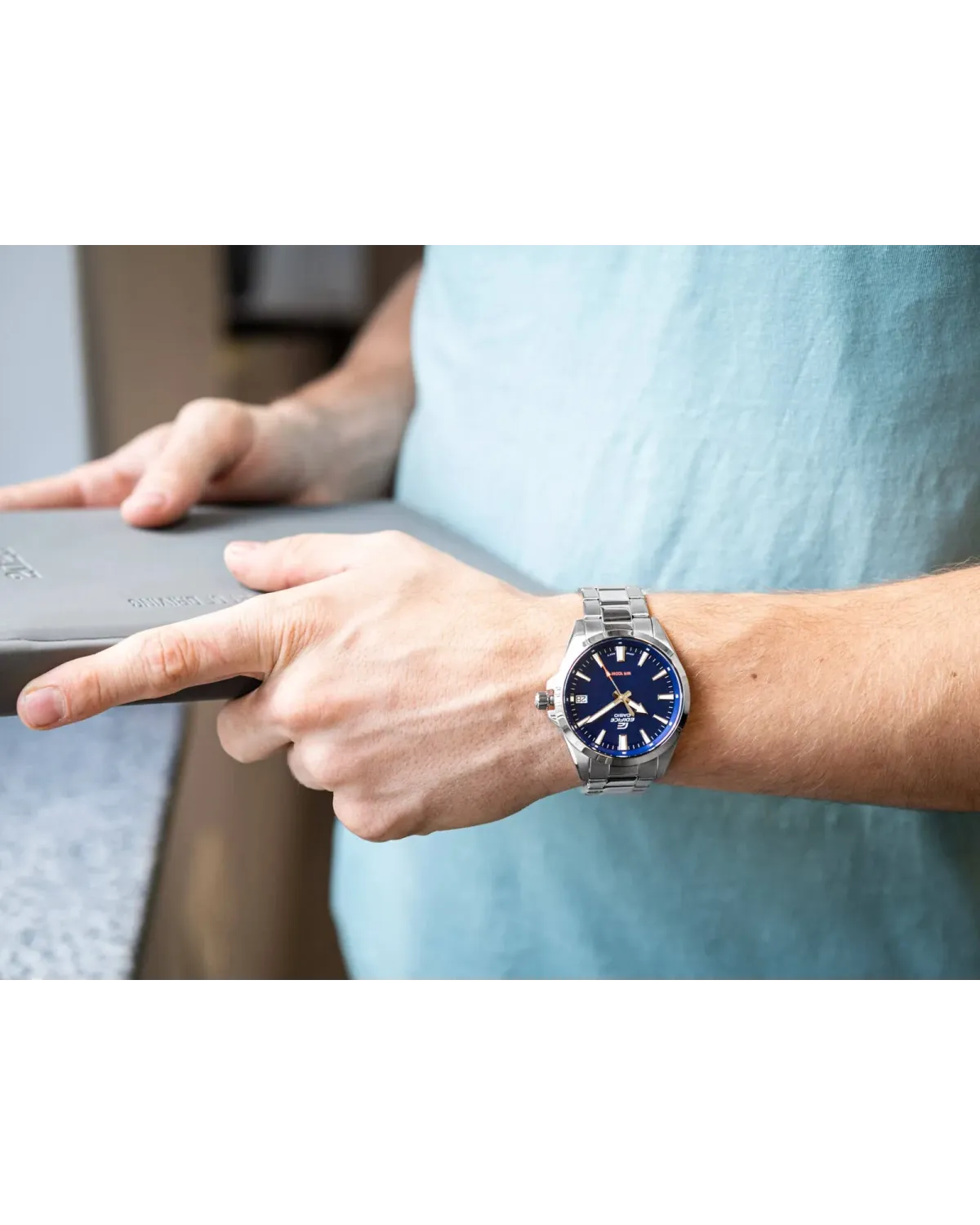 Zegarek Męski Casio Edifice EFV-100D-2AVUEF + BOX Zegarek Męski Casio Edifice EFV-100D-2AVUEF + BOX