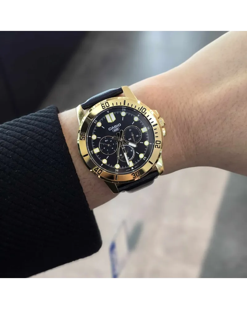 Zegarek Męski Casio MTP-VD300GL-1EUDF + BOX Zegarek Męski Casio MTP-VD300GL-1EUDF + BOX