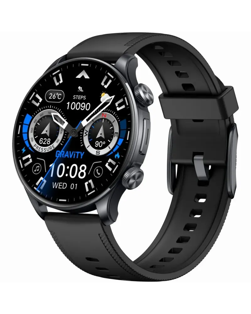SMARTWATCH MĘSKI GRAVITY GT35-1 - AMOLED, DODATKOWY PASEK (sg049a)