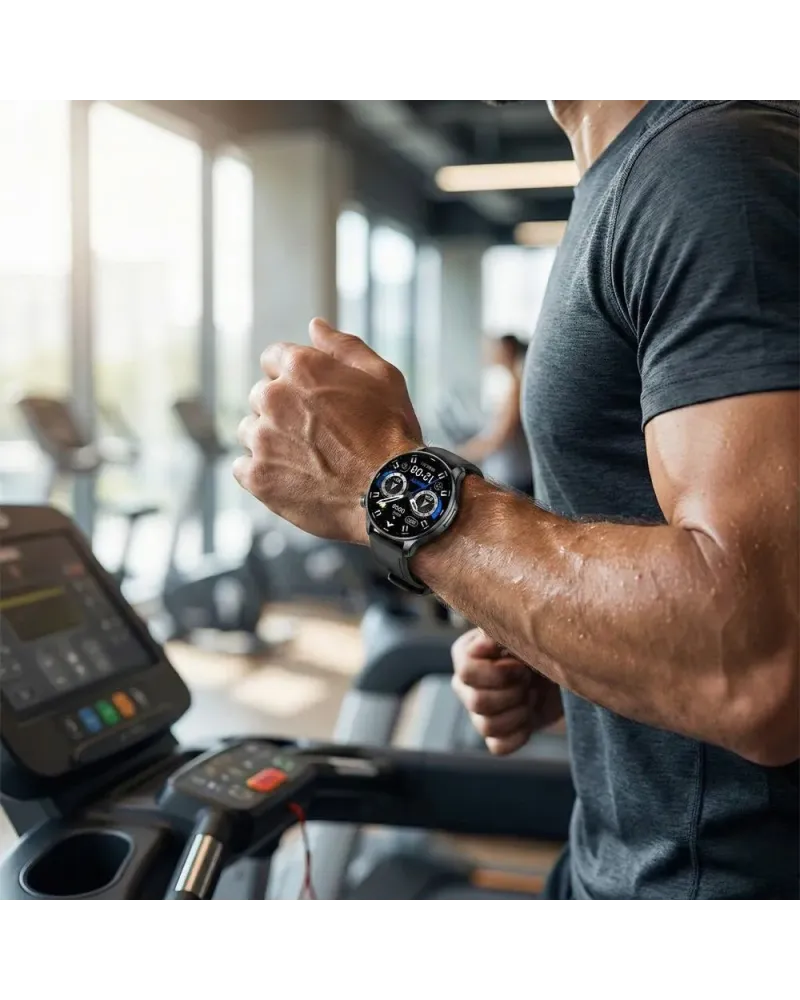 SMARTWATCH MĘSKI GRAVITY GT35-1 - AMOLED, DODATKOWY PASEK (sg049a)