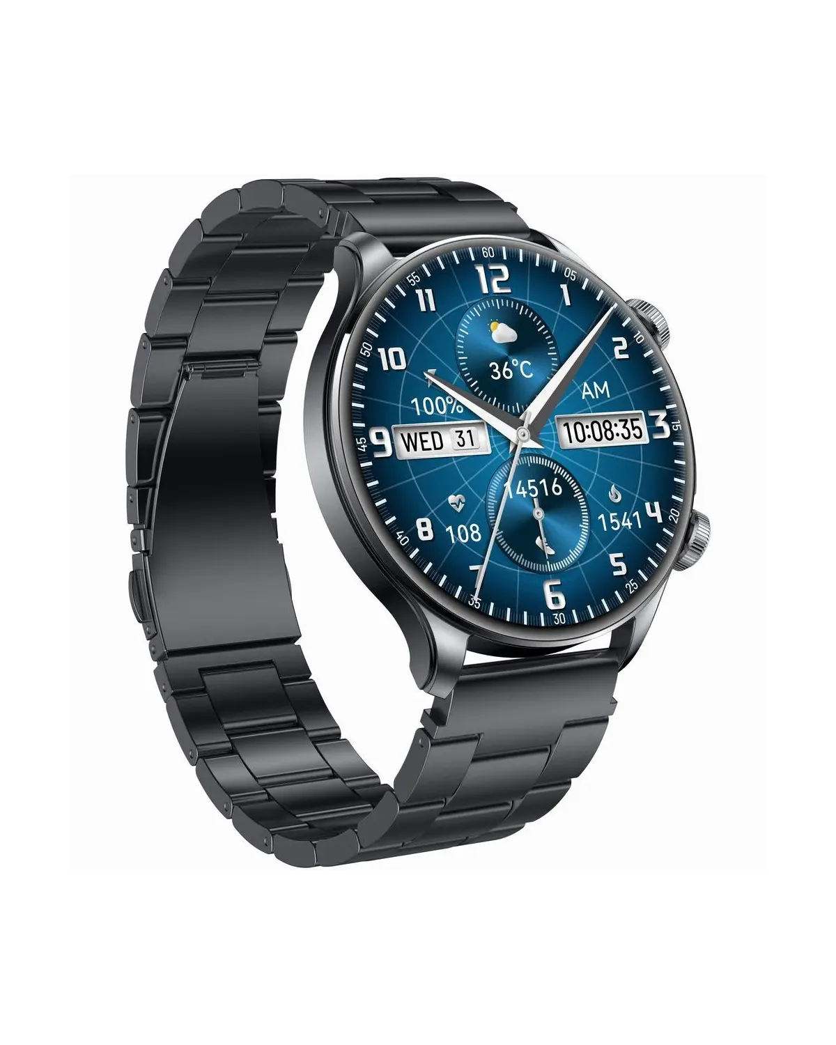 SMARTWATCH MĘSKI GRAVITY GT35-2- AMOLED, DODATKOWY PASEK (sg049b)