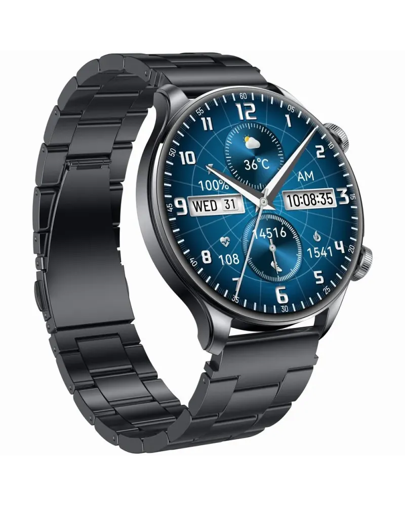 SMARTWATCH MĘSKI GRAVITY GT35-2- AMOLED, DODATKOWY PASEK (sg049b)