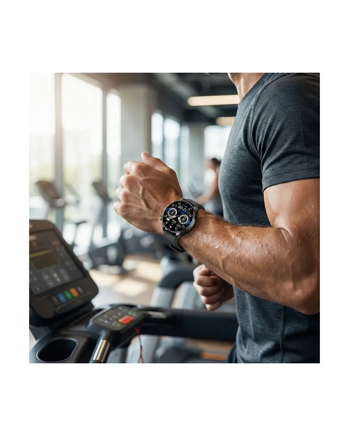 SMARTWATCH MĘSKI GRAVITY GT35-2- AMOLED, DODATKOWY PASEK (sg049b)