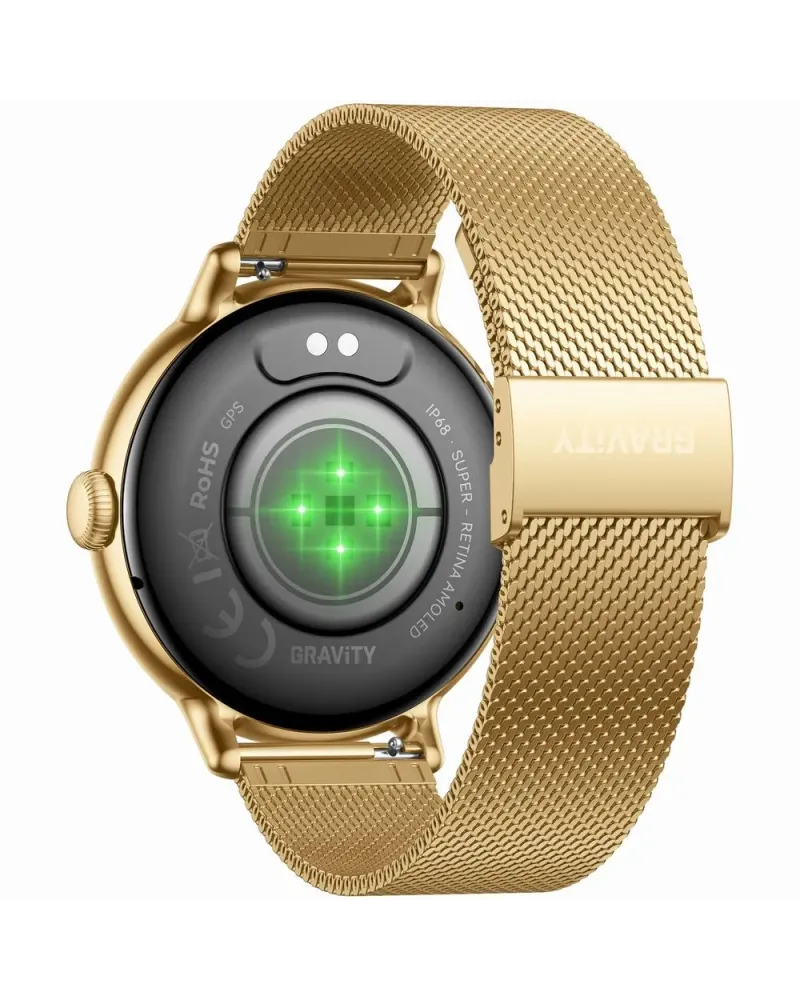 SMARTWATCH DAMSKI GRAVITY GT33-1 - AMOLED, DODATKOWY PASEK (sg048a)