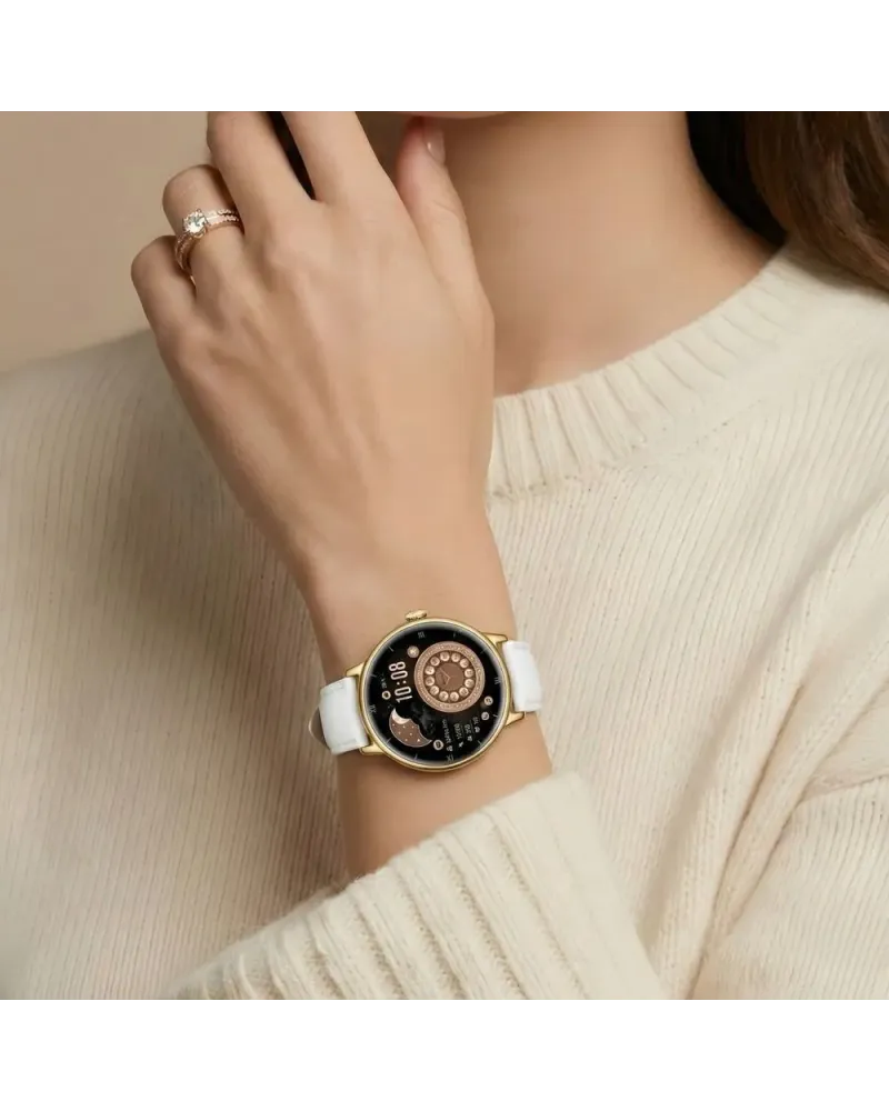 SMARTWATCH DAMSKI GRAVITY GT33-2 - AMOLED, DODATKOWY PASEK (sg048b)