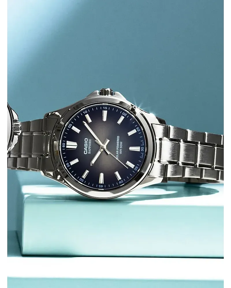 ZEGAREK MĘSKI CASIO MTS-RS100D-1A SZAFIR SOLAR + BOX ZEGAREK MĘSKI CASIO MTS-RS100D-1A SZAFIR SOLAR + BOX