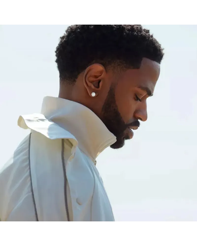 Kolczyki stalowe srebrne - sztyft (BK040)