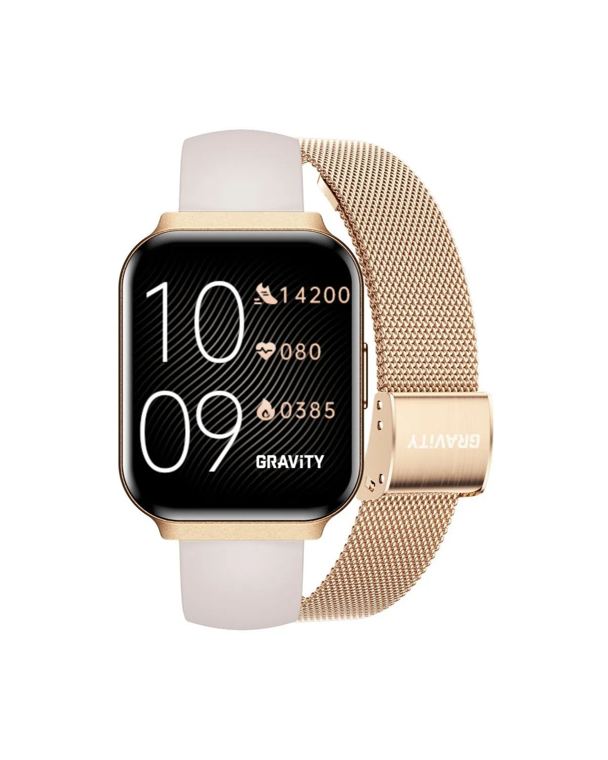 SMARTWATCH DAMSKI GRAVITY GT44-2 - DODATKOWY PASEK (sg051a)