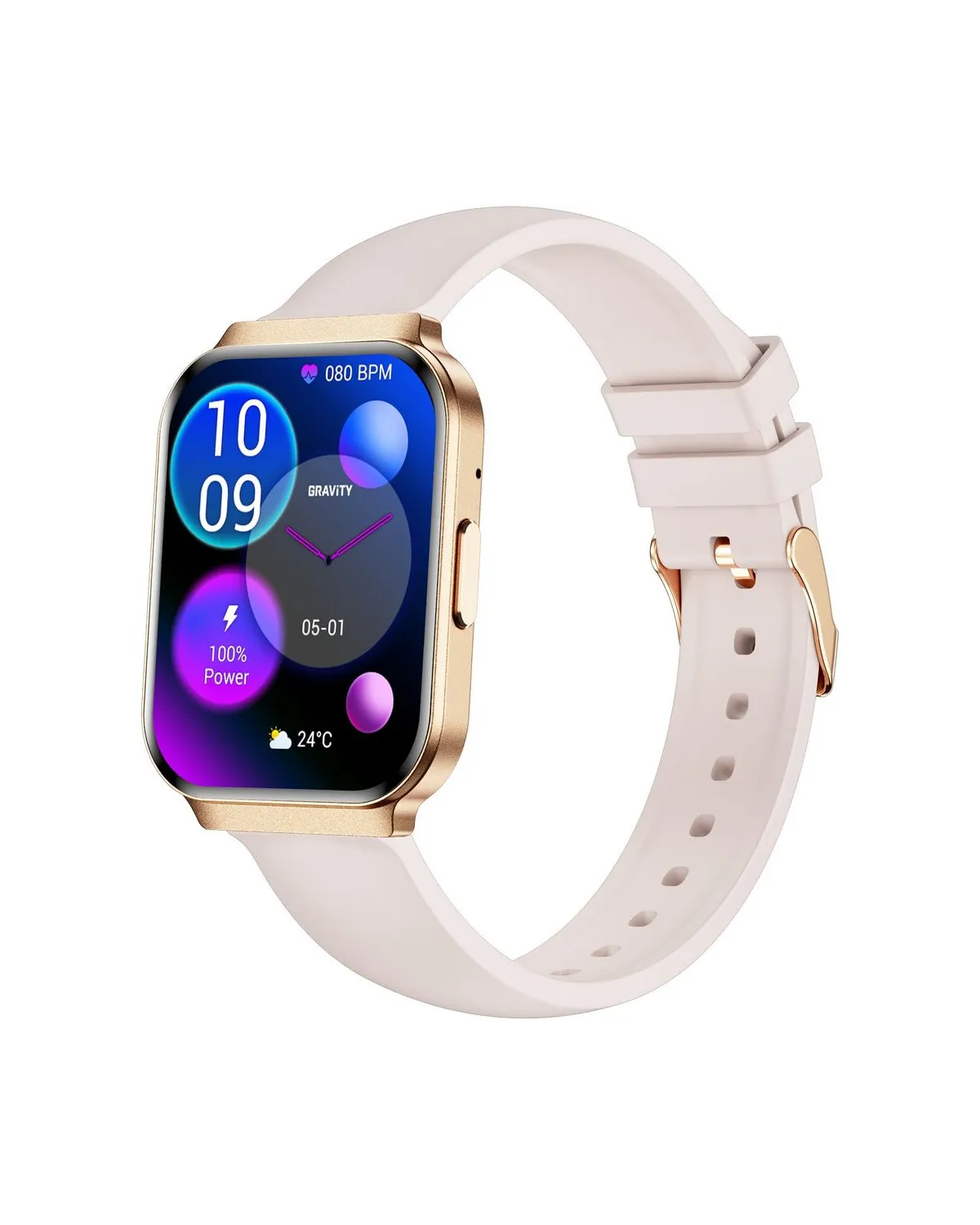 SMARTWATCH DAMSKI GRAVITY GT44-2 - DODATKOWY PASEK (sg051a)