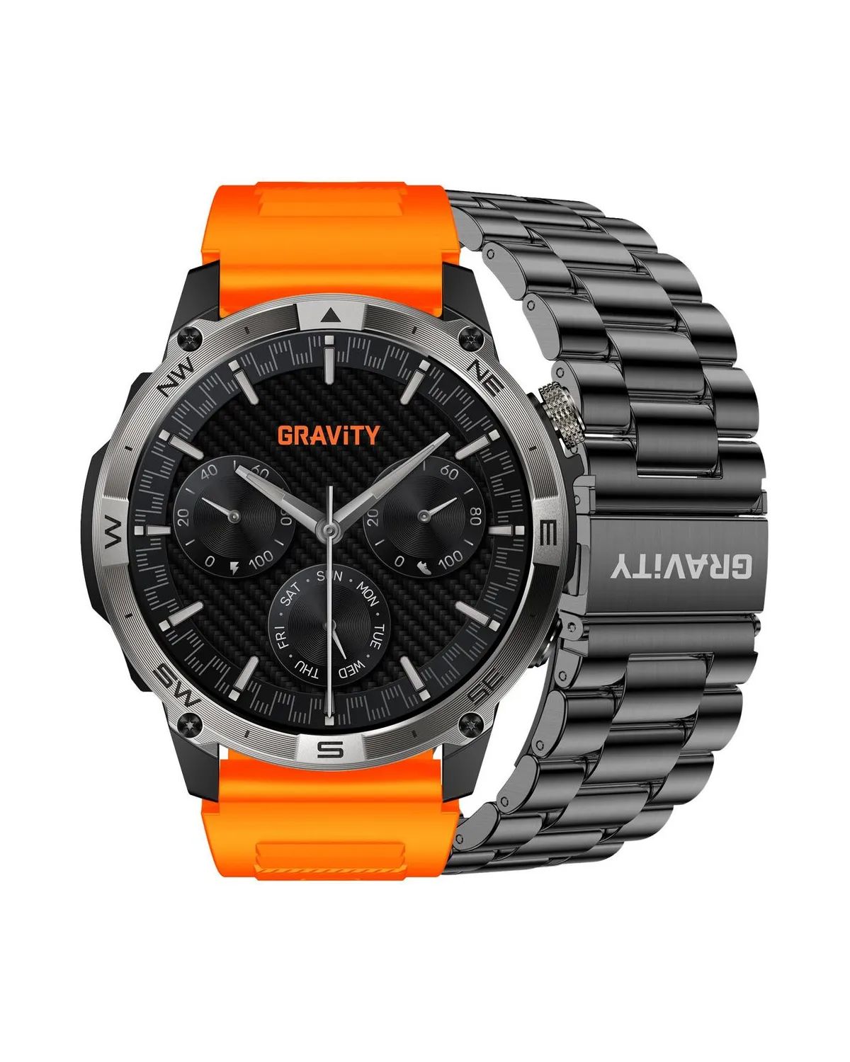 SMARTWATCH MĘSKI GRAVITY GT46-4 - AMOLED, DODATKOWA BRANSOLETA (sg055d) SMARTWATCH MĘSKI GRAVITY GT46-4 - AMOLED, DODATKOWA BRANSOLETA (sg055d)