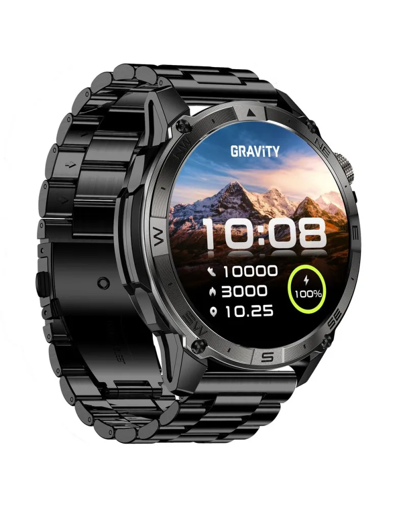 SMARTWATCH MĘSKI GRAVITY GT46-4 - AMOLED, DODATKOWA BRANSOLETA (sg055d) SMARTWATCH MĘSKI GRAVITY GT46-4 - AMOLED, DODATKOWA BRANSOLETA (sg055d)