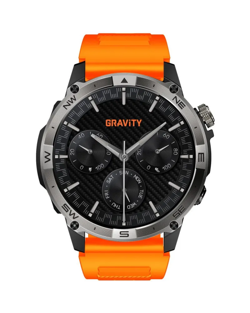 SMARTWATCH MĘSKI GRAVITY GT46-4 - AMOLED, DODATKOWA BRANSOLETA (sg055d) SMARTWATCH MĘSKI GRAVITY GT46-4 - AMOLED, DODATKOWA BRANSOLETA (sg055d)