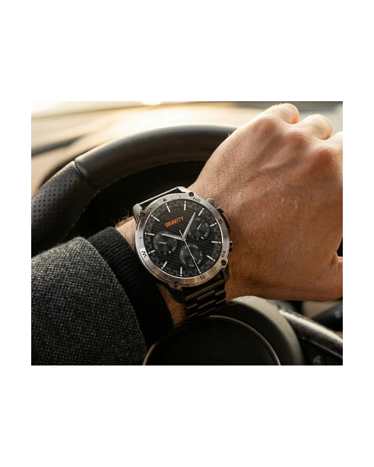 SMARTWATCH MĘSKI GRAVITY GT46-4 - AMOLED, DODATKOWA BRANSOLETA (sg055d) SMARTWATCH MĘSKI GRAVITY GT46-4 - AMOLED, DODATKOWA BRANSOLETA (sg055d)