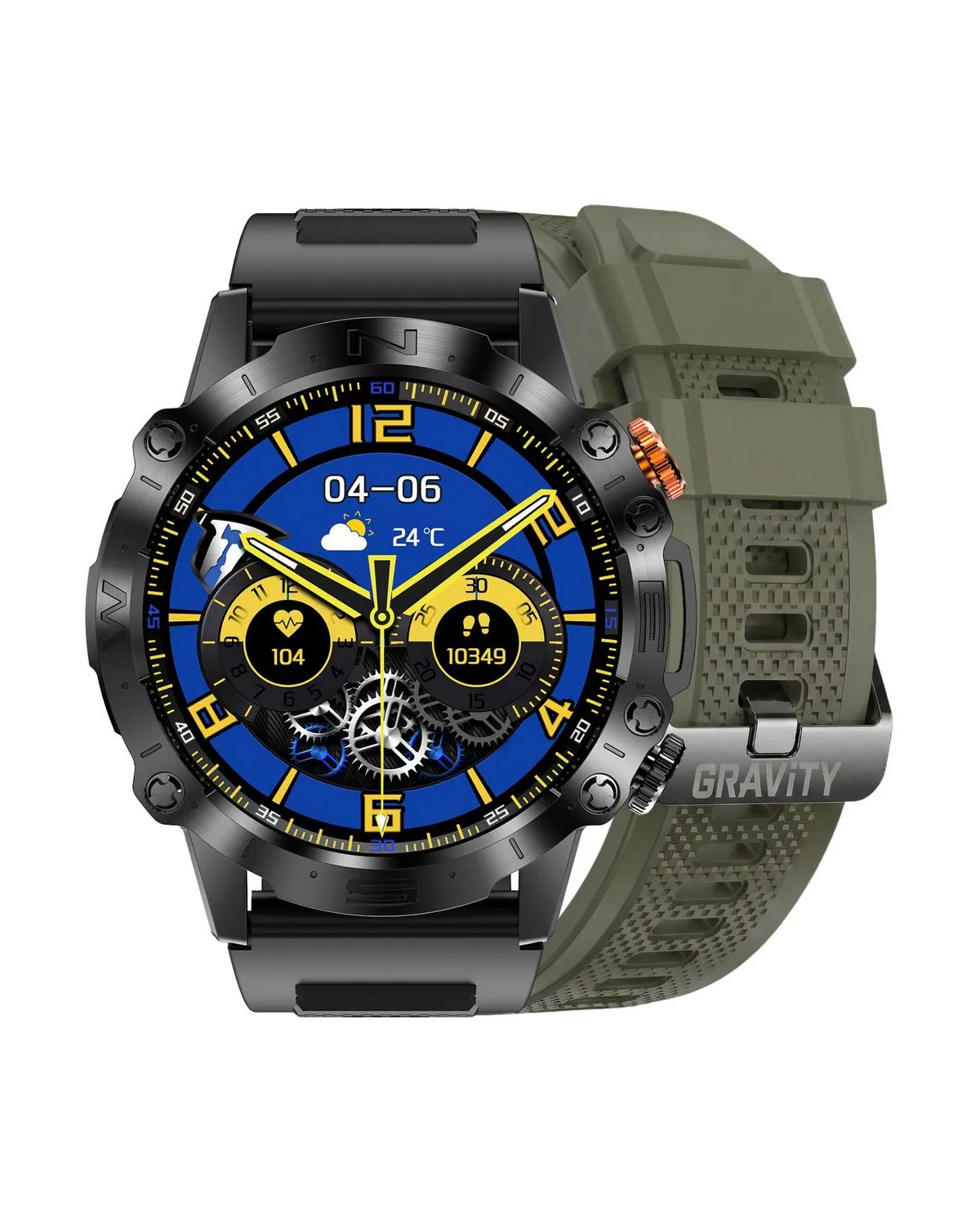 SMARTWATCH MĘSKI GRAVITY GT20-7 - AMOLED, DODATKOWY PASEK (sg024g) SMARTWATCH MĘSKI GRAVITY GT20-7 - AMOLED, DODATKOWY PASEK (sg024g)