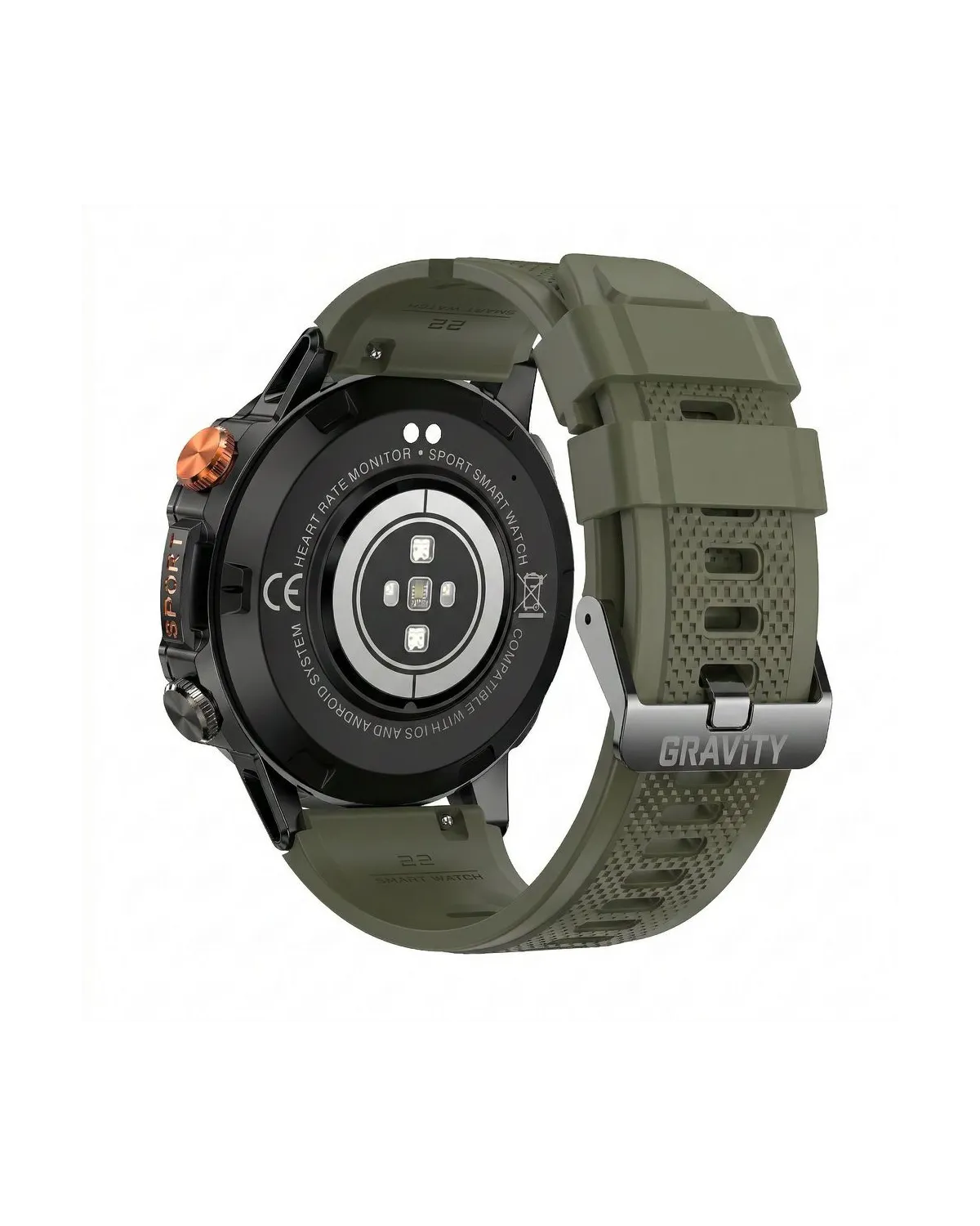 SMARTWATCH MĘSKI GRAVITY GT20-7 - AMOLED, DODATKOWY PASEK (sg024g) SMARTWATCH MĘSKI GRAVITY GT20-7 - AMOLED, DODATKOWY PASEK (sg024g)