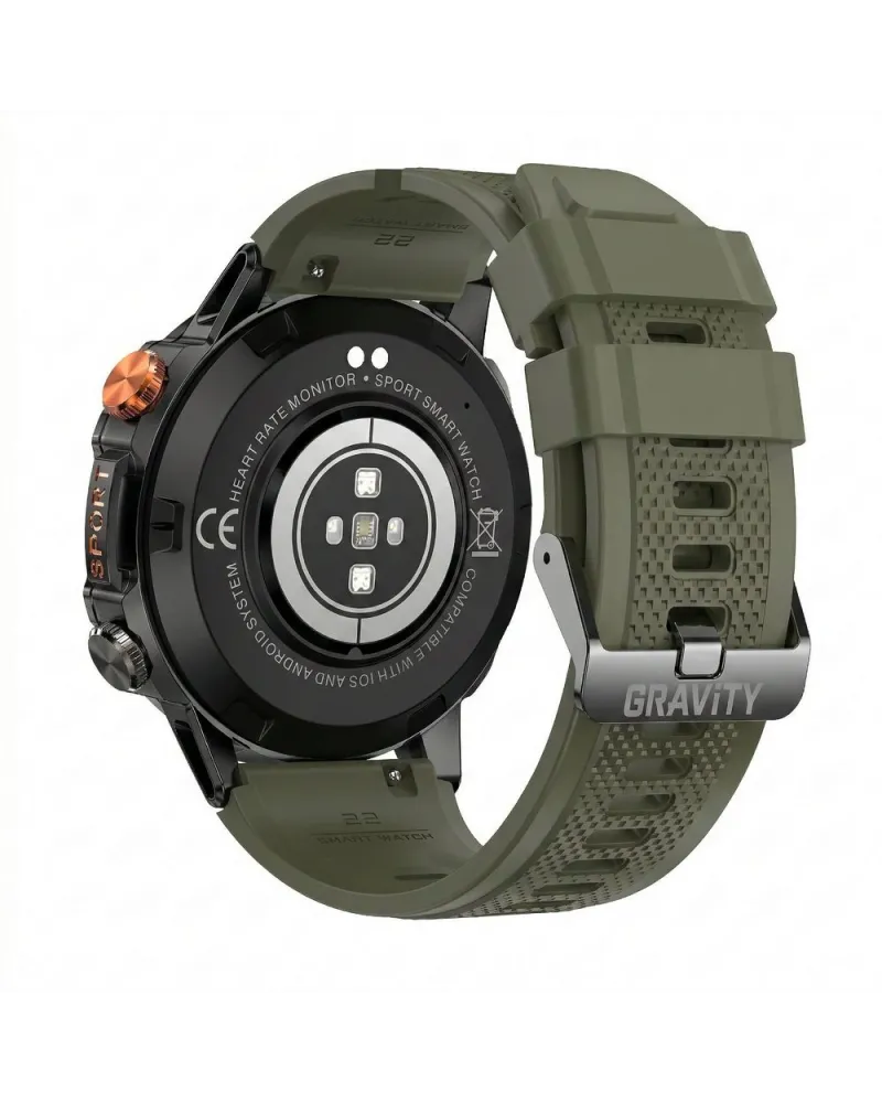 SMARTWATCH MĘSKI GRAVITY GT20-7 - AMOLED, DODATKOWY PASEK (sg024g) SMARTWATCH MĘSKI GRAVITY GT20-7 - AMOLED, DODATKOWY PASEK (sg024g)