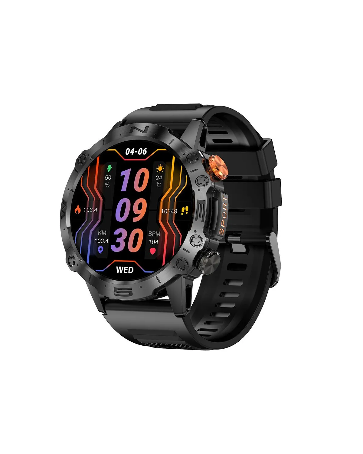 SMARTWATCH MĘSKI GRAVITY GT20-7 - AMOLED, DODATKOWY PASEK (sg024g) SMARTWATCH MĘSKI GRAVITY GT20-7 - AMOLED, DODATKOWY PASEK (sg024g)