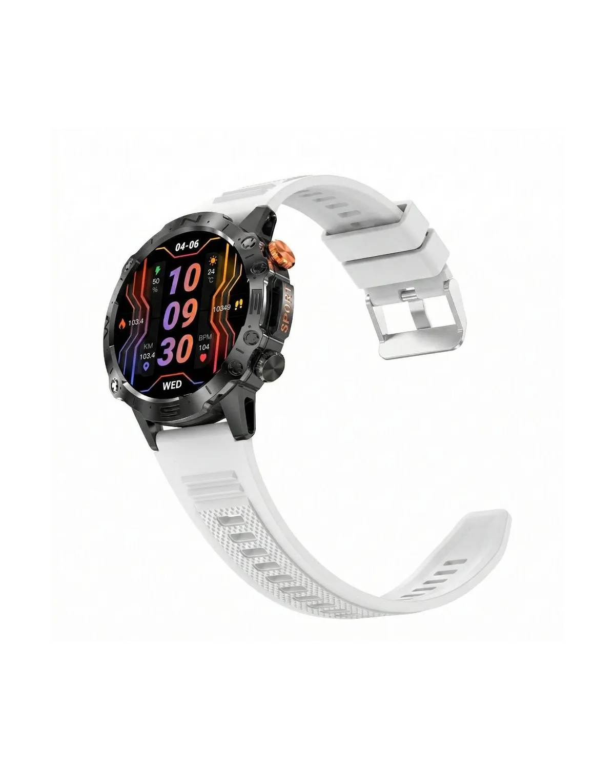 SMARTWATCH MĘSKI GRAVITY GT20-8 - AMOLED, DODATKOWY PASEK (sg024g)