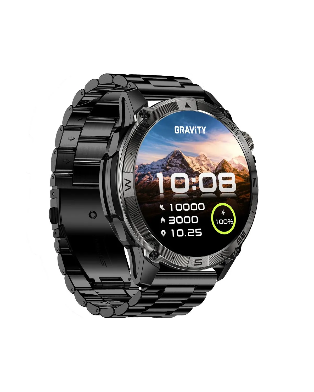 SMARTWATCH MĘSKI GRAVITY GT46-1 - AMOLED, DODATKOWA BRANSOLETA(sg055a)