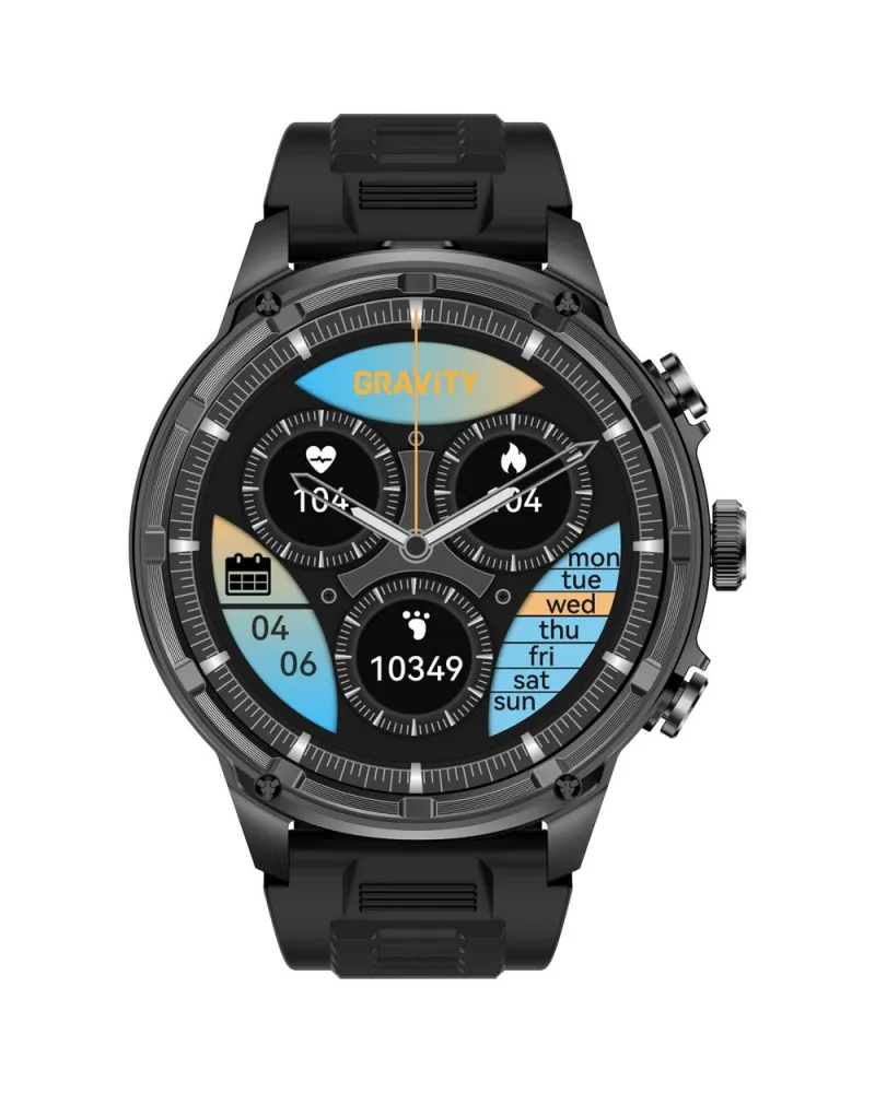 SMARTWATCH MĘSKI GRAVITY GT41-1 - BLUETOOTH CALL, DODATKOWA BRANSOLETA (sg053a) SMARTWATCH MĘSKI GRAVITY GT41-1 - BLUETOOTH CALL, DODATKOWA BRANSOLETA (sg053a)