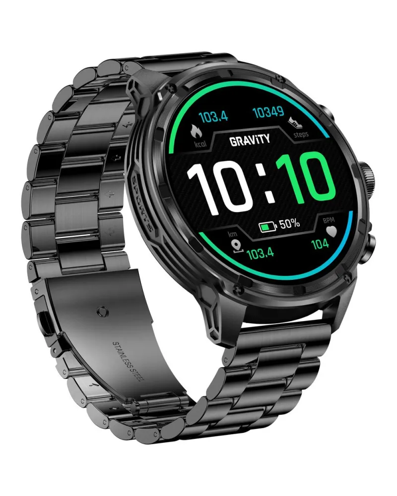 SMARTWATCH MĘSKI GRAVITY GT41-1 - BLUETOOTH CALL, DODATKOWA BRANSOLETA (sg053a) SMARTWATCH MĘSKI GRAVITY GT41-1 - BLUETOOTH CALL, DODATKOWA BRANSOLETA (sg053a)