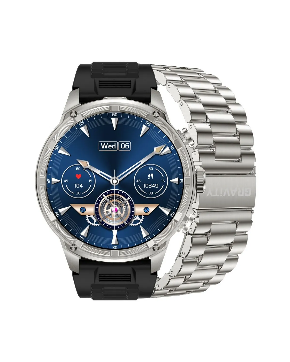SMARTWATCH MĘSKI GRAVITY GT41-3 - BLUETOOTH CALL, DODATKOWA BRANSOLETA (sg053c) SMARTWATCH MĘSKI GRAVITY GT41-3 - BLUETOOTH CALL, DODATKOWA BRANSOLETA (sg053c)