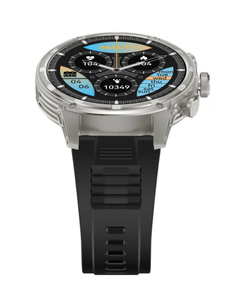 SMARTWATCH MĘSKI GRAVITY GT41-3 - BLUETOOTH CALL, DODATKOWA BRANSOLETA (sg053c) SMARTWATCH MĘSKI GRAVITY GT41-3 - BLUETOOTH CALL, DODATKOWA BRANSOLETA (sg053c)