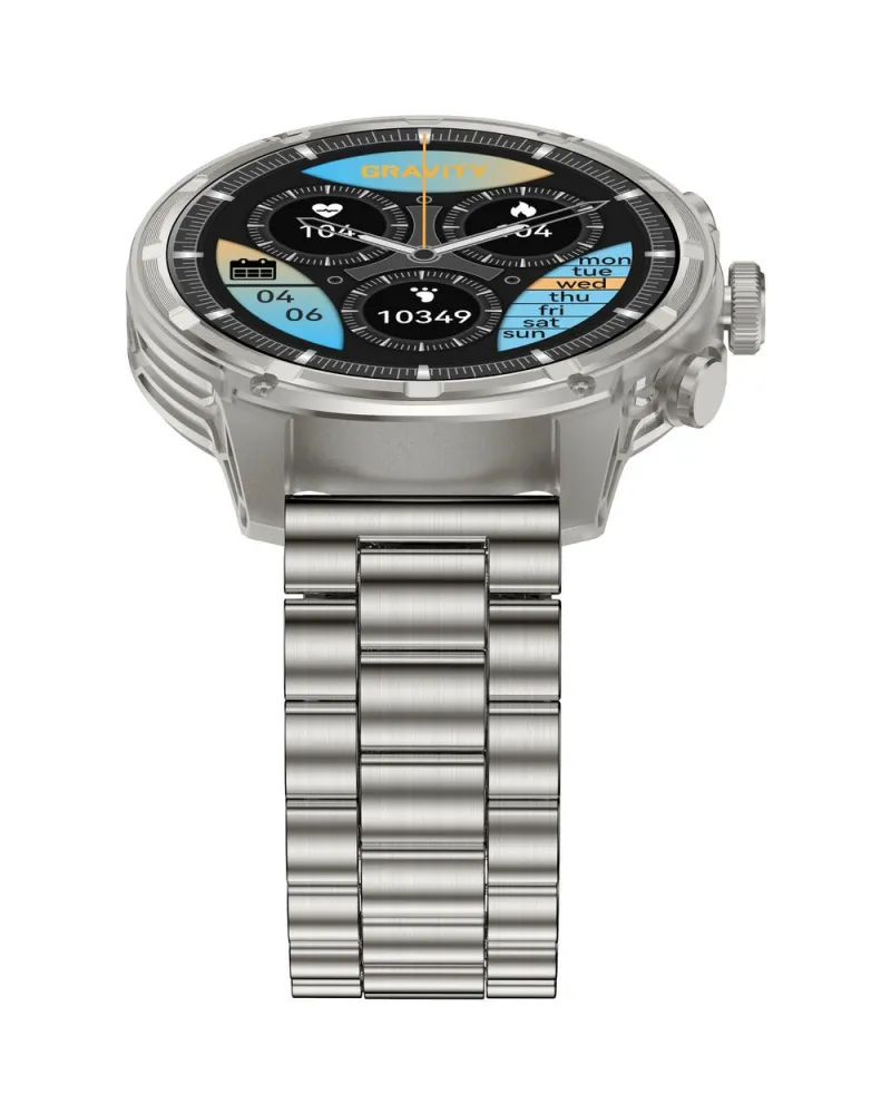 SMARTWATCH MĘSKI GRAVITY GT41-3 - BLUETOOTH CALL, DODATKOWA BRANSOLETA (sg053c) SMARTWATCH MĘSKI GRAVITY GT41-3 - BLUETOOTH CALL, DODATKOWA BRANSOLETA (sg053c)