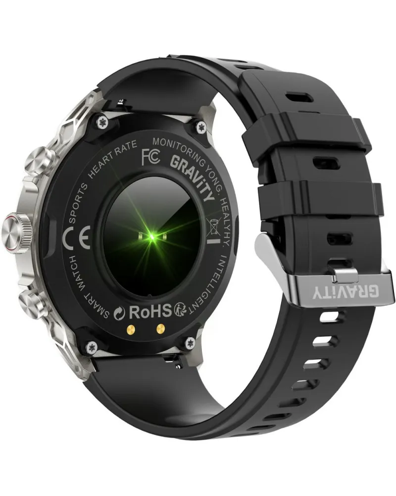 SMARTWATCH MĘSKI GRAVITY GT41-3 - BLUETOOTH CALL, DODATKOWA BRANSOLETA (sg053c) SMARTWATCH MĘSKI GRAVITY GT41-3 - BLUETOOTH CALL, DODATKOWA BRANSOLETA (sg053c)