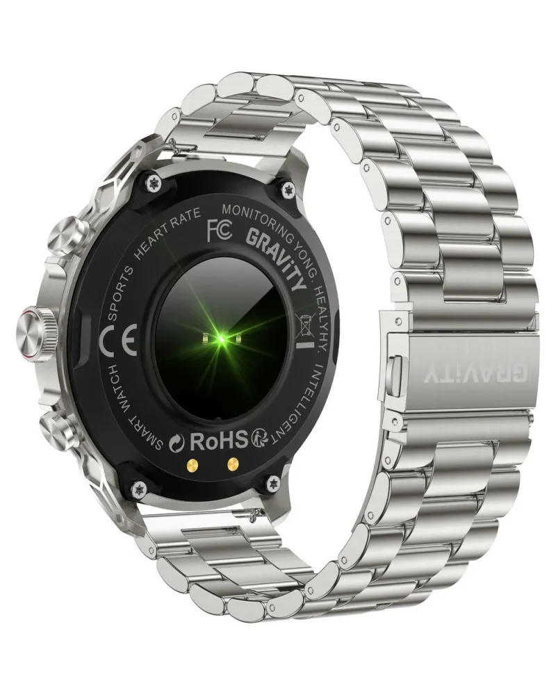SMARTWATCH MĘSKI GRAVITY GT41-3 - BLUETOOTH CALL, DODATKOWA BRANSOLETA (sg053c) SMARTWATCH MĘSKI GRAVITY GT41-3 - BLUETOOTH CALL, DODATKOWA BRANSOLETA (sg053c)